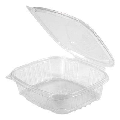 Futura 63 oz Silver Plastic Tamper-Evident 5-Compartment Container - with  Clear Lid, Microwavable - 10 1/2 x 7 3/4 x 2 - 100 count box