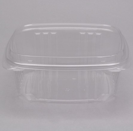 AD04 - 4oz Clr Hinged Lid Container